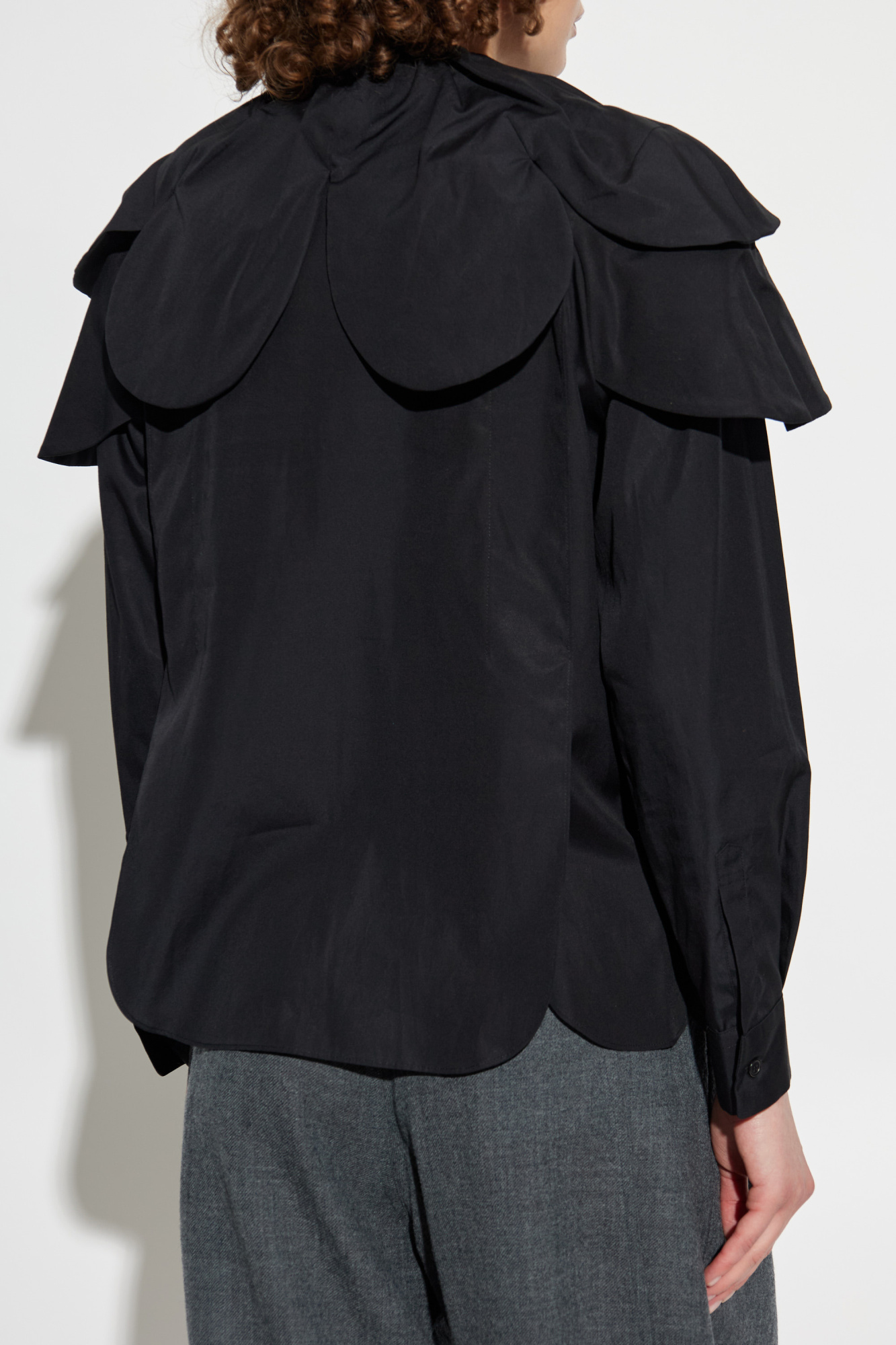 Black Shirt with a decorative collar Comme des Garçons Noir